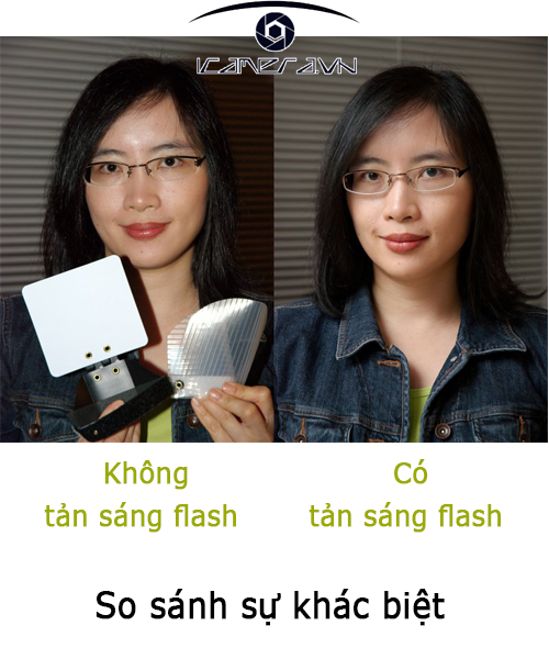 Tản sáng Flash Diffuser Color chuyên nghiệp hộp vuông