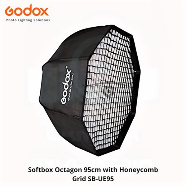 Softbox Godox bát giác thao tác nhanh đường kính 95cm kèm grip lưới tổ ong