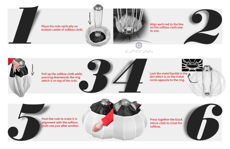 Softbox tản sáng hình cầu đường kính 85cm - Softbox Chinaball LIFE