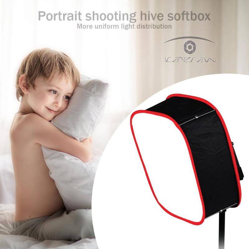 Softbox vuông gấp gọn cho đèn led bảng Yongnuo 40x40x20cm