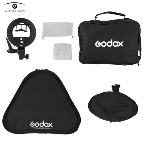 Softbox Godox tản sáng S-type speedlite 50 x 50cm kèm ngàm Bowen