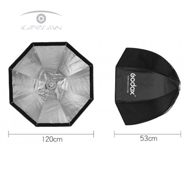 Softbox bát giác thao tác nhanh đường kính 120cm Godox Octagon