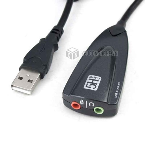 Bộ convert USB ra 2 cổng 3.5mm sound USB Steel Sound