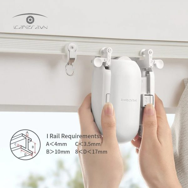 Bộ kéo rèm thông minh SwitchBot Curtain Driver – Ray thẳng