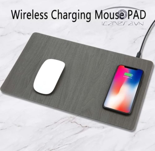 Sạc không dây wireless charger dạng tấm lót chuột máy tính MM-90