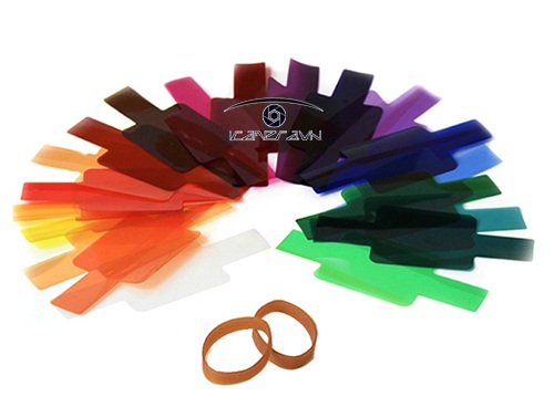 Tản sáng diffuser cho đèn Flash speedlite set 20 màu filter giá rẻ SET20