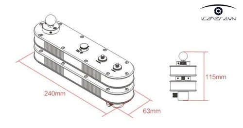 Thanh trượt di động railless slider cho máy ảnh máy quay