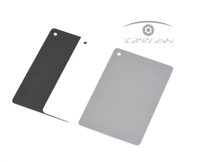 Gray card - Thẻ cân bằng trắng 3 màu size nhỏ