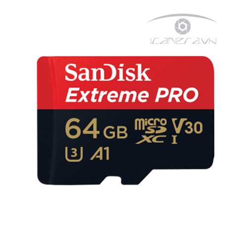Thẻ nhớ 64GB Sandisk EXTREME Micro SDXC (Class 10) U3 V30 A1 100MB/S