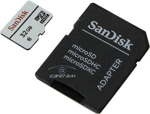 Thẻ nhớ Micro SD High Endurance Video Monitoring Card 32GB 20MB/s cho CCTV camera kèm Adapter