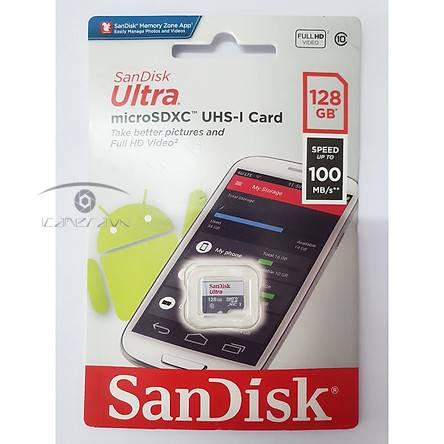 Thẻ nhớ microSD SanDisk Ultra 128GB UHS-I - 100MB/s