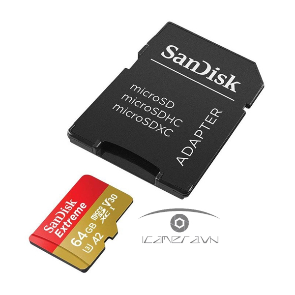 Thẻ Nhớ MicroSDXC SanDisk Extreme V30 A2 64GB 170MB/s SDSQXAH-064G-GN6MN