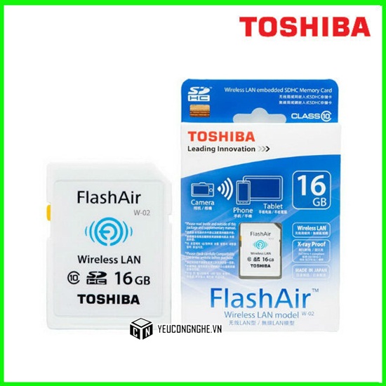 Thẻ nhớ wifi SD 16GB Wireless LAN Toshiba chính hãng