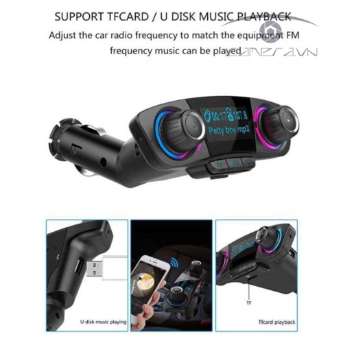 Bộ kết nối Bluetooth đàm thoại rảnh tay trên xe hơi BT06 AUX FM và thẻ TF