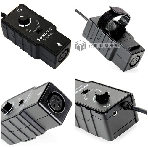 Thiết bị kết nối mic thu âm cổng XLR vào smartphone SmartRig Audio Adapter hãng Saramonic
