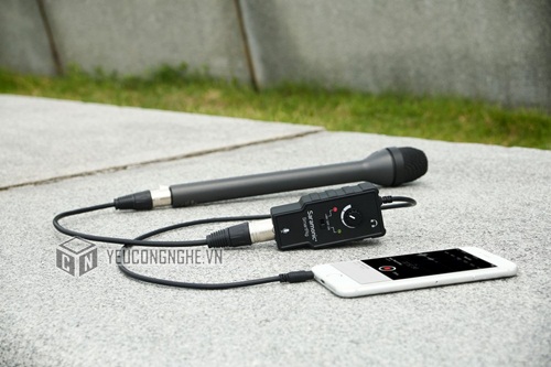 Thiết bị kết nối mic thu âm cổng XLR vào smartphone SmartRig Audio Adapter hãng Saramonic