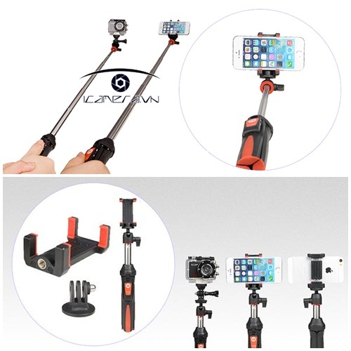 Tripod mini kèm remote chụp ảnh từ xa cho điện thoại Mefoto MK10 chính hãng