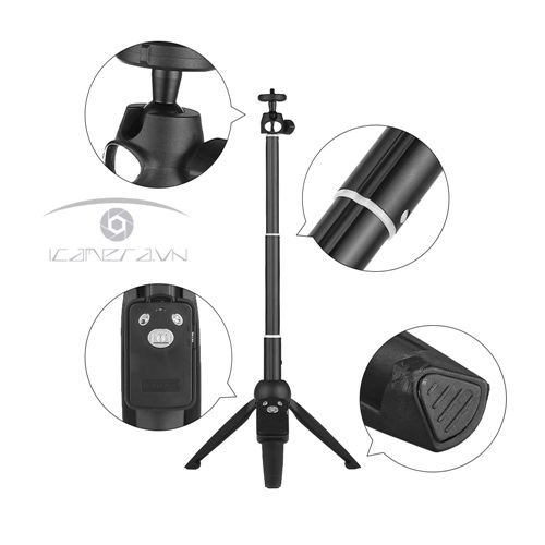 Chân đế kiêm gậy chụp ảnh có điều khiển Yunteng YT-9928 3 trong 1