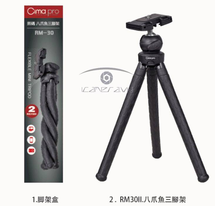 Tripod bạch tuộc gắn mọi địa hình RM-30II