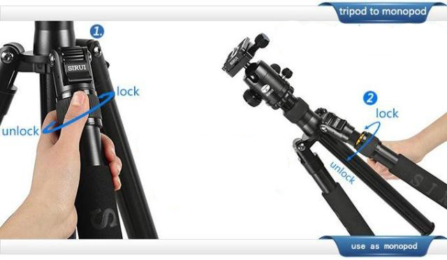 Chân máy ảnh cao cấp Tripod Sirui A-1005 đầu xoay Ballhead Y10