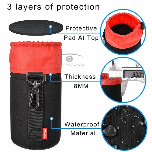 Túi đựng ống kính Caden LB-03 cỡ lớn size L giá rẻ