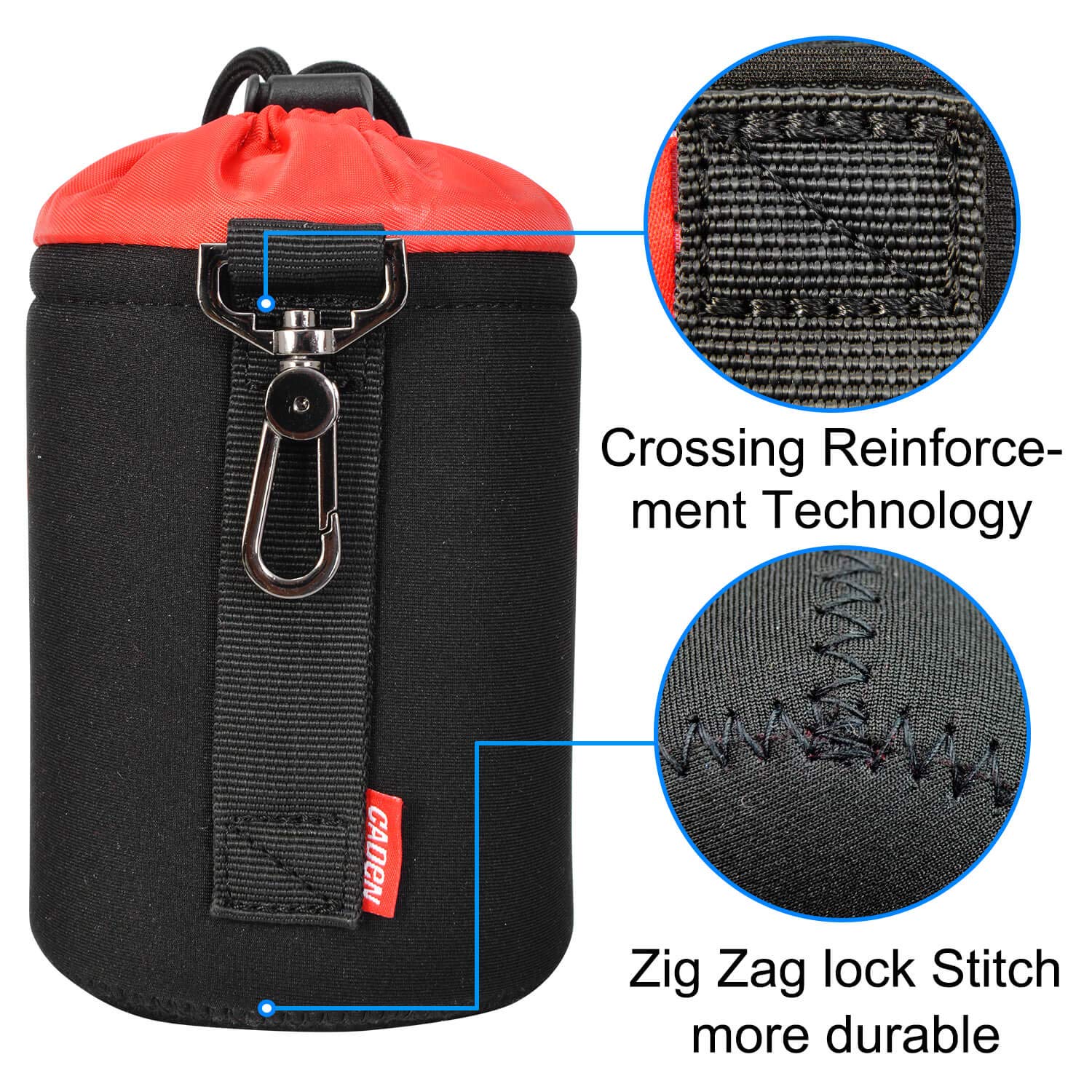 Túi đựng ống kính Caden LB-03 cỡ lớn size L giá rẻ