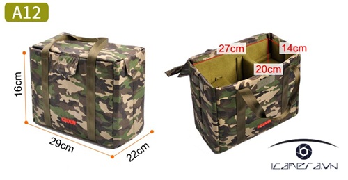 Túi đựng máy ảnh Caden A12 chống sốc màu rằn ri