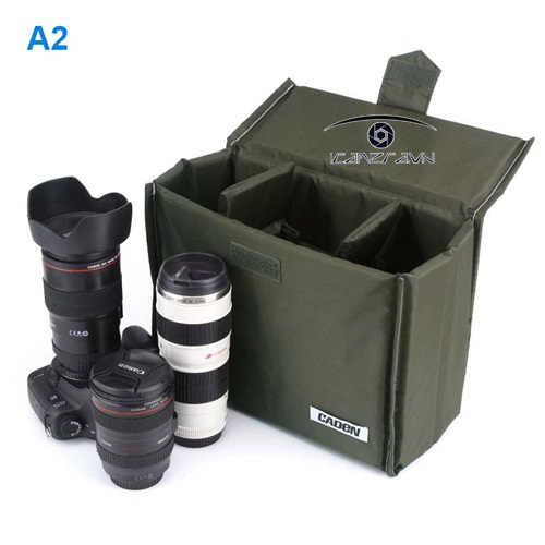 Túi đựng máy ảnh Caden A2 cho Canon, Nikon, Sony gấp gọn