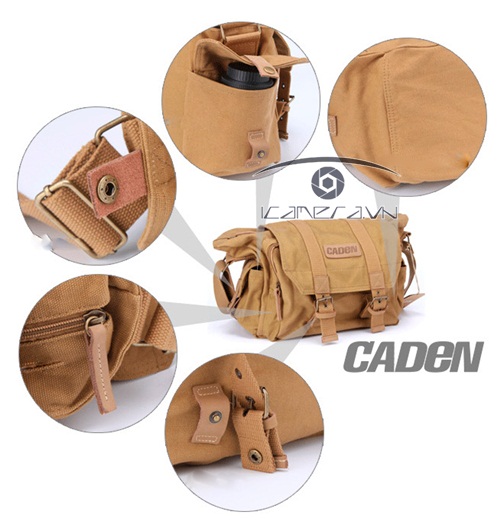 Túi đựng máy ảnh cỡ nhỏ Caden F0 màu kaki