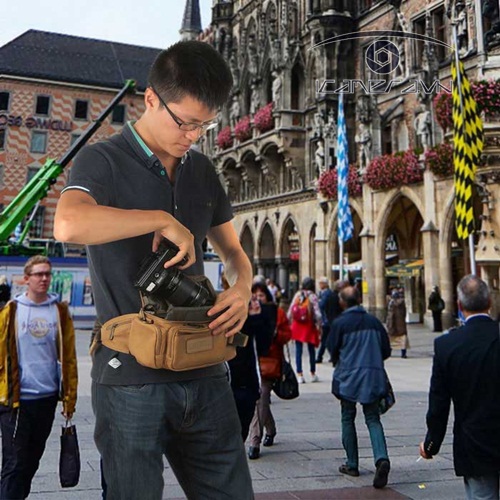 Túi đựng máy ảnh cỡ nhỏ Caden F0 màu kaki