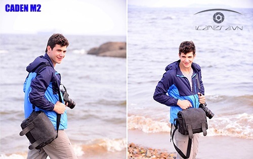 Túi đựng máy ảnh DSLR Caden M2 size vừa màu đen