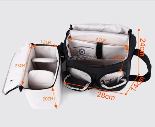 Túi đựng máy ảnh DSLR Caden M2 size vừa màu đen