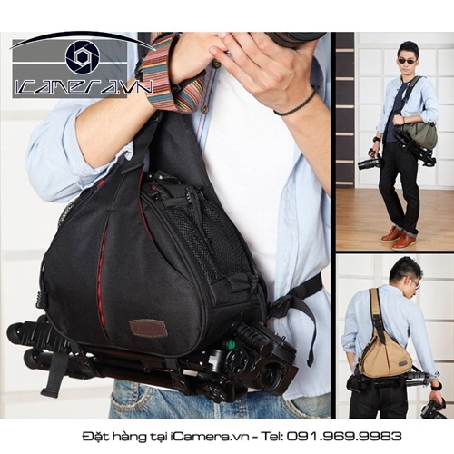 Túi máy ảnh khoác vai nhỏ gọn cho máy ảnh DSLR Caden K1