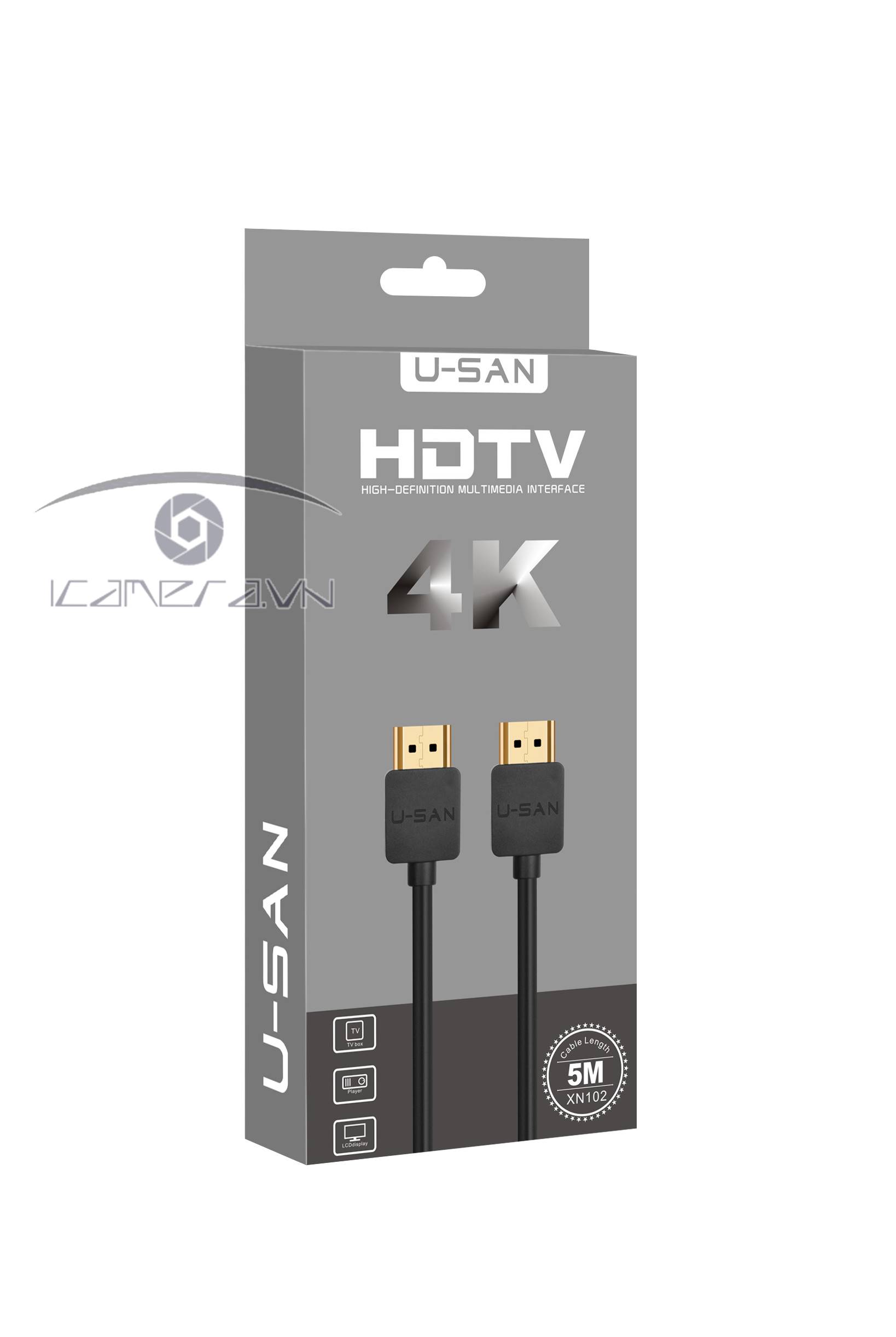 Cáp 2 đầu HDMI dài 5m U-SAN XN102