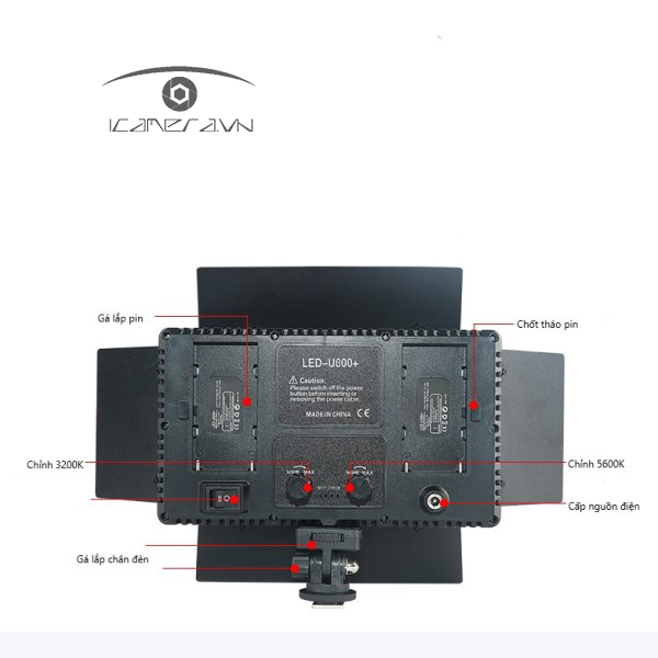 Đèn Led quay phim Camera Light U800 Plus