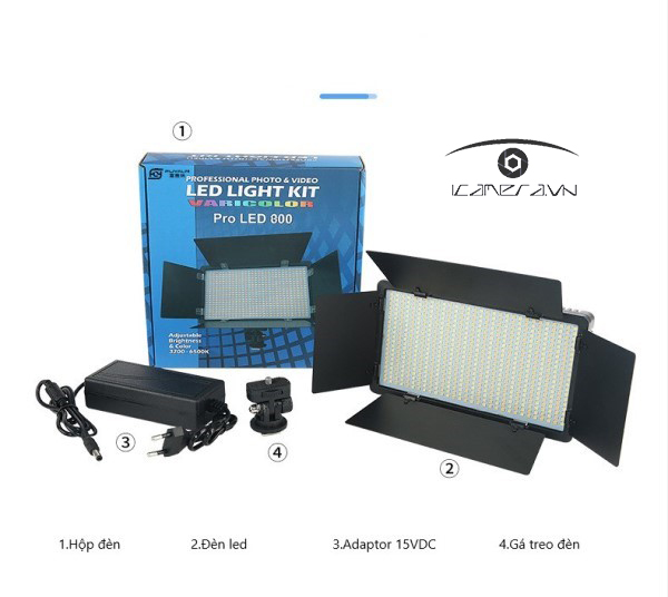 Đèn Led quay phim Camera Light U800 Plus