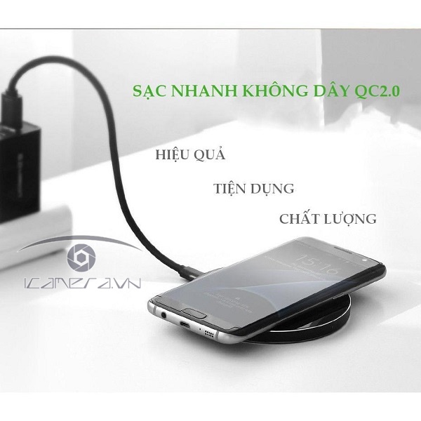 Sạc không dây tốc độ cao chính hãng Ugreen 30570 cho điện thoại SamSung Note5/S6/S7