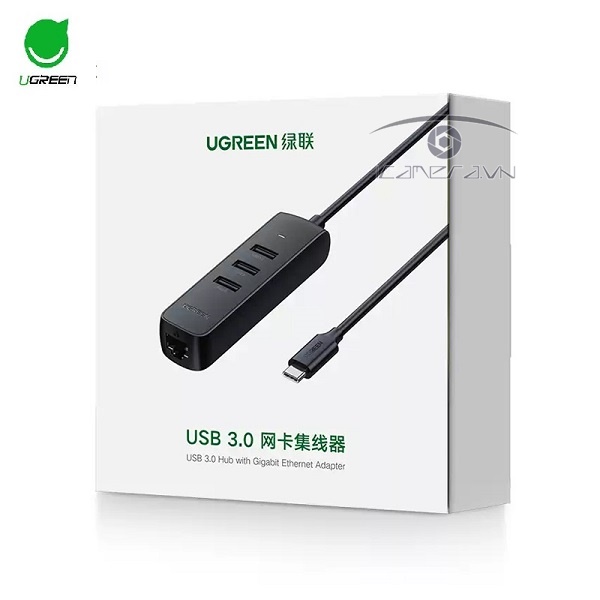 Bộ chia USB Type C sang 3 cổng USB 3.0 + LAN Ugreen 10917