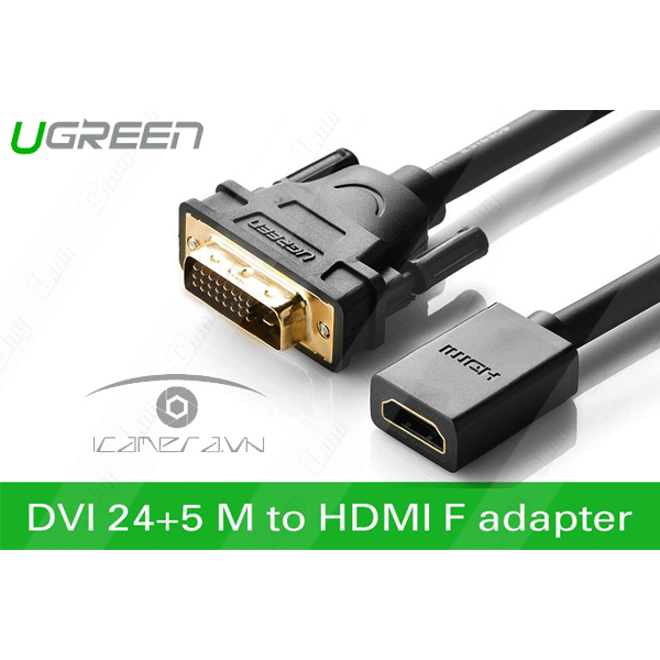 Cáp nối DVI (24+1) to HDMI chính hãng Ugreen 20118