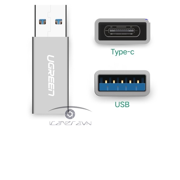 Đầu nối USB Type-C sang USB 3.0 cao cấp Ugreen 30705