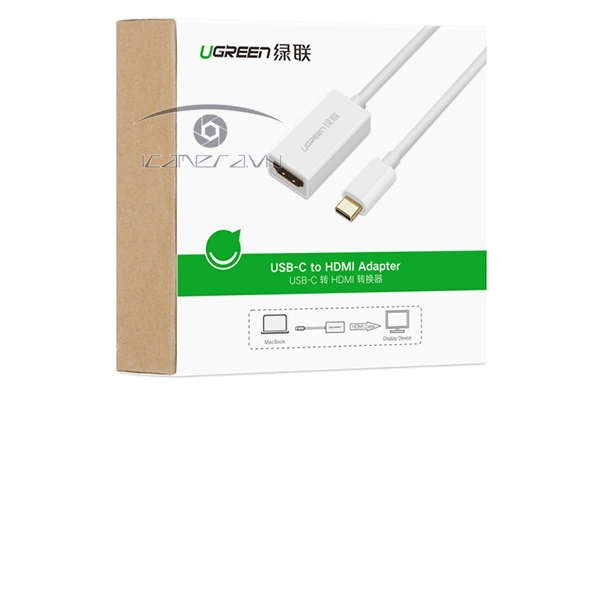 Cáp USB Type-C to HDMI cao cấp Ugreen 40273 hỗ trợ 4K*2K, 3D