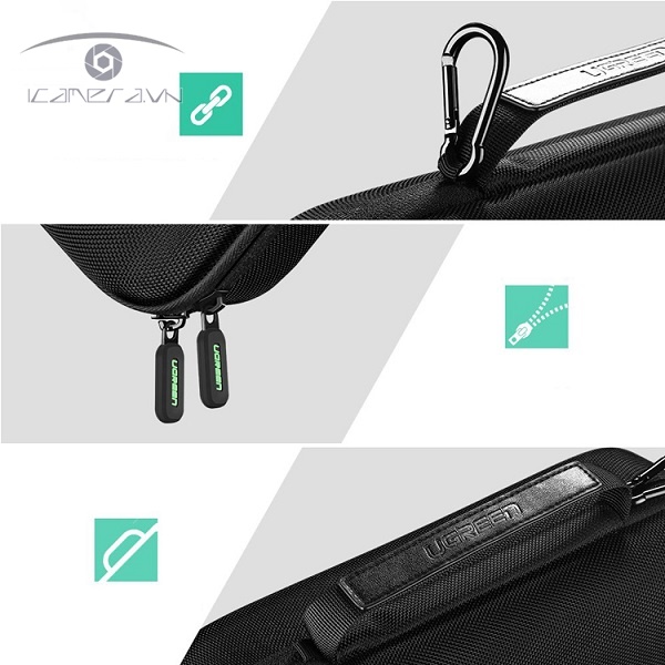 Ugreen 50276 – Túi chống sốc cầm tay bảo vệ ổ cứng, bộ điều khiển Nintendo Switch, dây cáp sạc