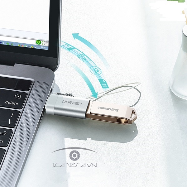 Ugreen 50284 – Đầu chuyển OTG USB Type C to USB 3.0 vỏ nhôm cao cấp