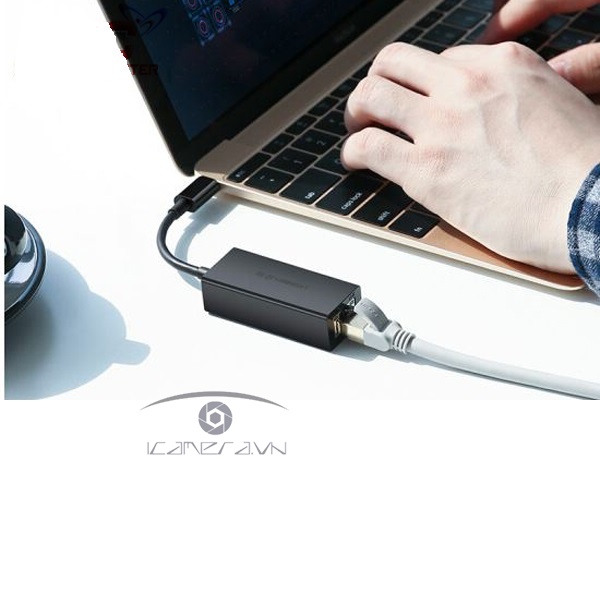 Cáp USB Type C to Lan Gigabit 10/100/1000 chính hãng Ugreen 50307