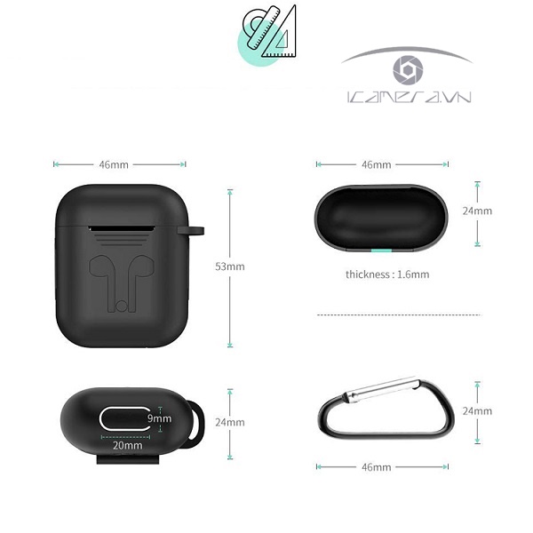 Ugreen 50867 – Hộp bảo vệ Silicone cho Airpods chính hãng