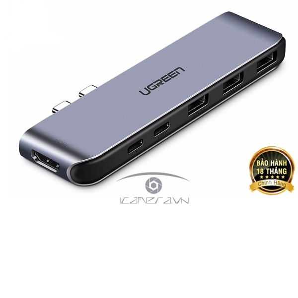 Cáp chuyển đa năng USB Type C to HDMI, USB 3.0, hỗ trợ sạc PD Ugreen 50963 chính hãng