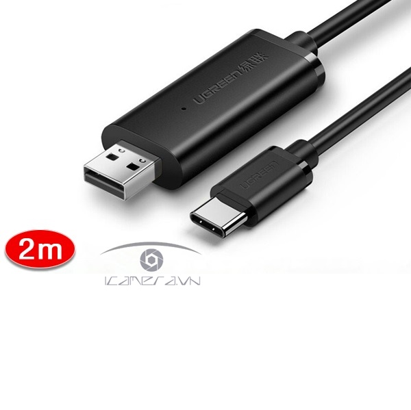 Cáp truyền dữ liệu USB 2.0 to USB Type C Ugreen 70420 dài 2m chính hãng