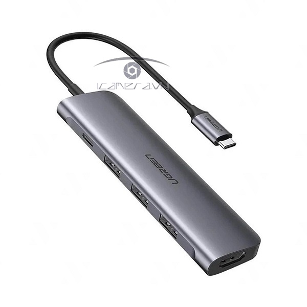 Hub USB Type C 5 in 1 to HDMI, USB 3.0, PD USB C chính hãng Ugreen 70495