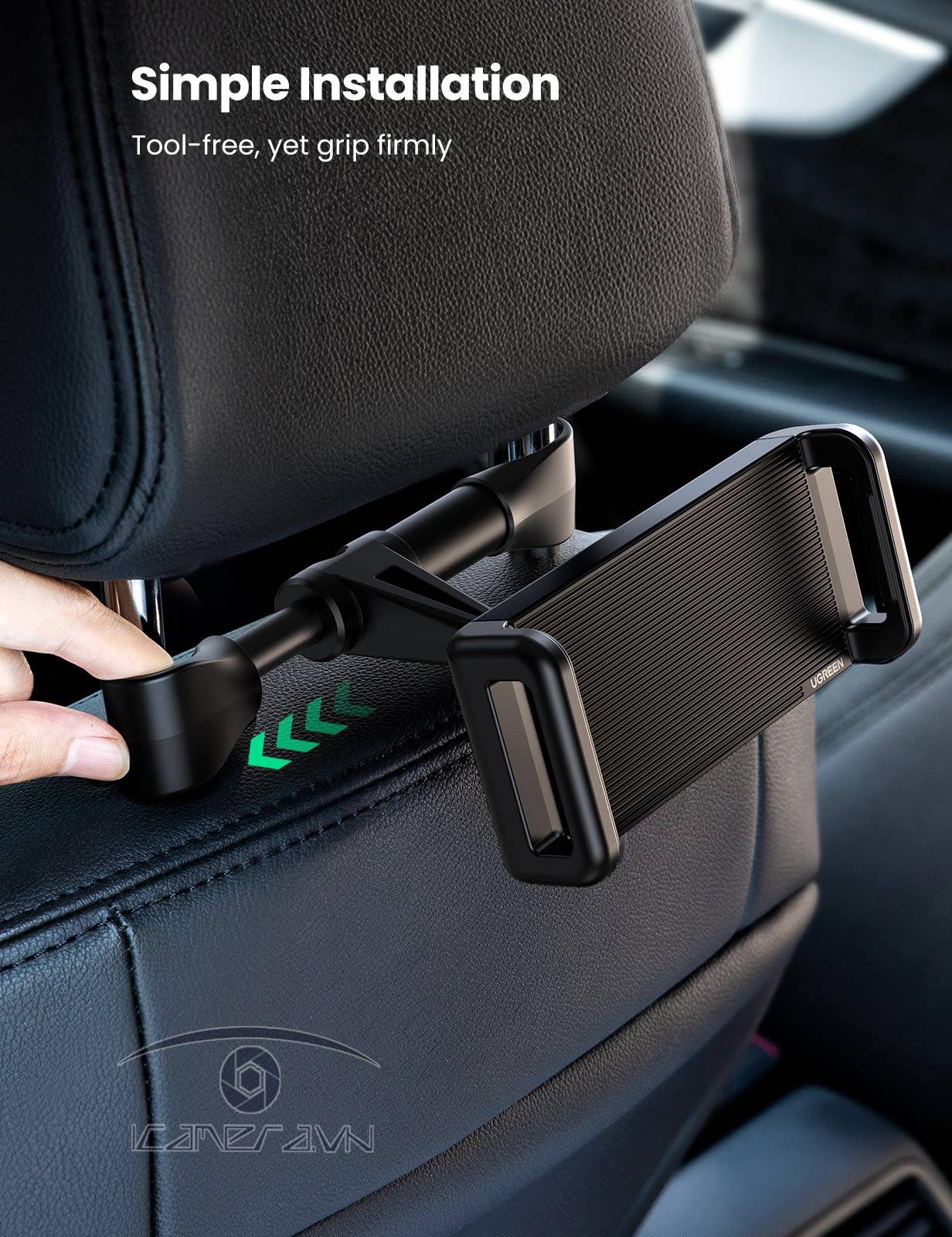 GIÁ ĐỠ ĐIỆN THOẠI/IPAD GẮN SAU GHẾ XE HƠI UGREEN