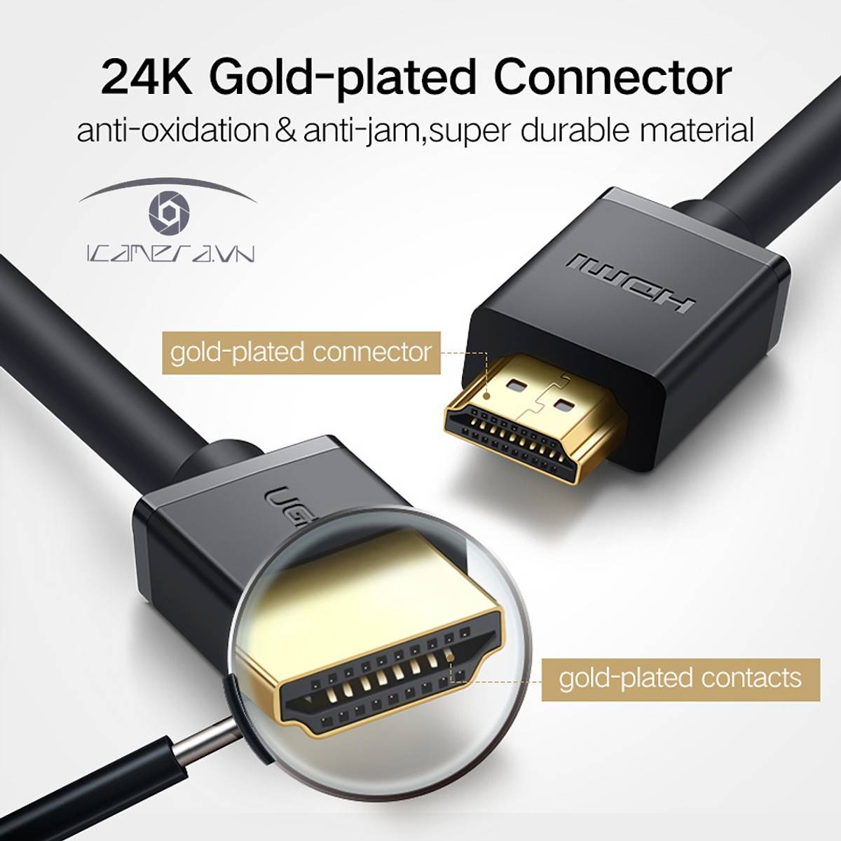 Cáp HDMI 25m chính hãng Ugreen UG-10113 hỗ trợ 4K, 3D